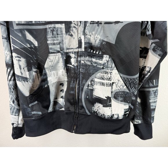 Oakley Forged Goods All Over Print Zip Up Hoodie Mens Size L - Picture 4 of 12